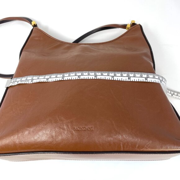 Mondani New York Brown Shoulder Bag, Synthetic Leather - Picture 12 of 16